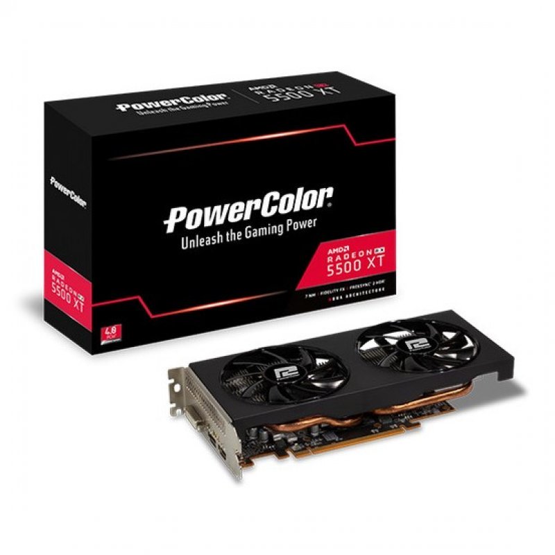 Tarjeta Gráfica PowerColor AMD Radeon RX 5500 XT OC 8GB GDDR6